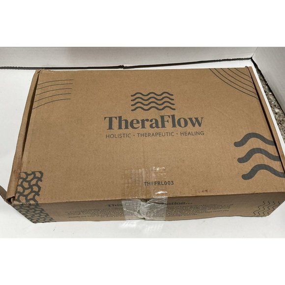 TheraFlow Large Dual Foot Massager Roller TF500 With Foot Reflexology Chart - Picture 2 of 3